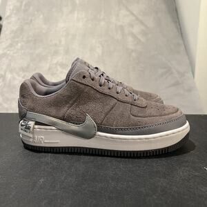 Nike Air Force 1 Jester XX Shoes Womens 9 Gray Suede AF1 Low Swoosh Sneakers